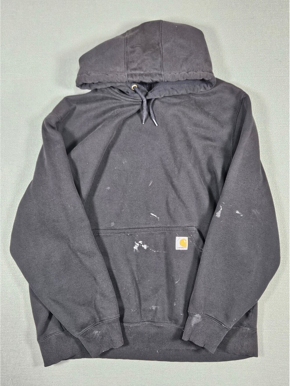 Carhartt Mens Loose Fit Faded Black Rain Defender Hoodie XL